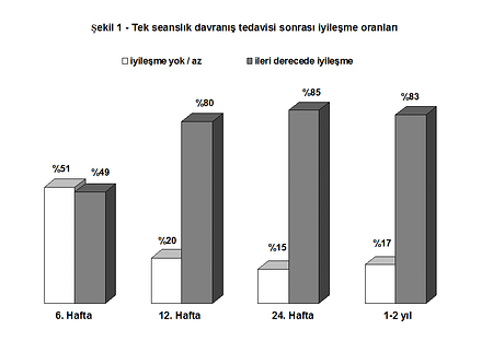 Tek seanslik davranis tedavisi sonrasi iyilesme oranlari